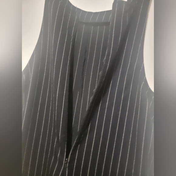Bleuh Ciel Pinstripe Jumpsuit W/Pockets - Picture 4 of 6